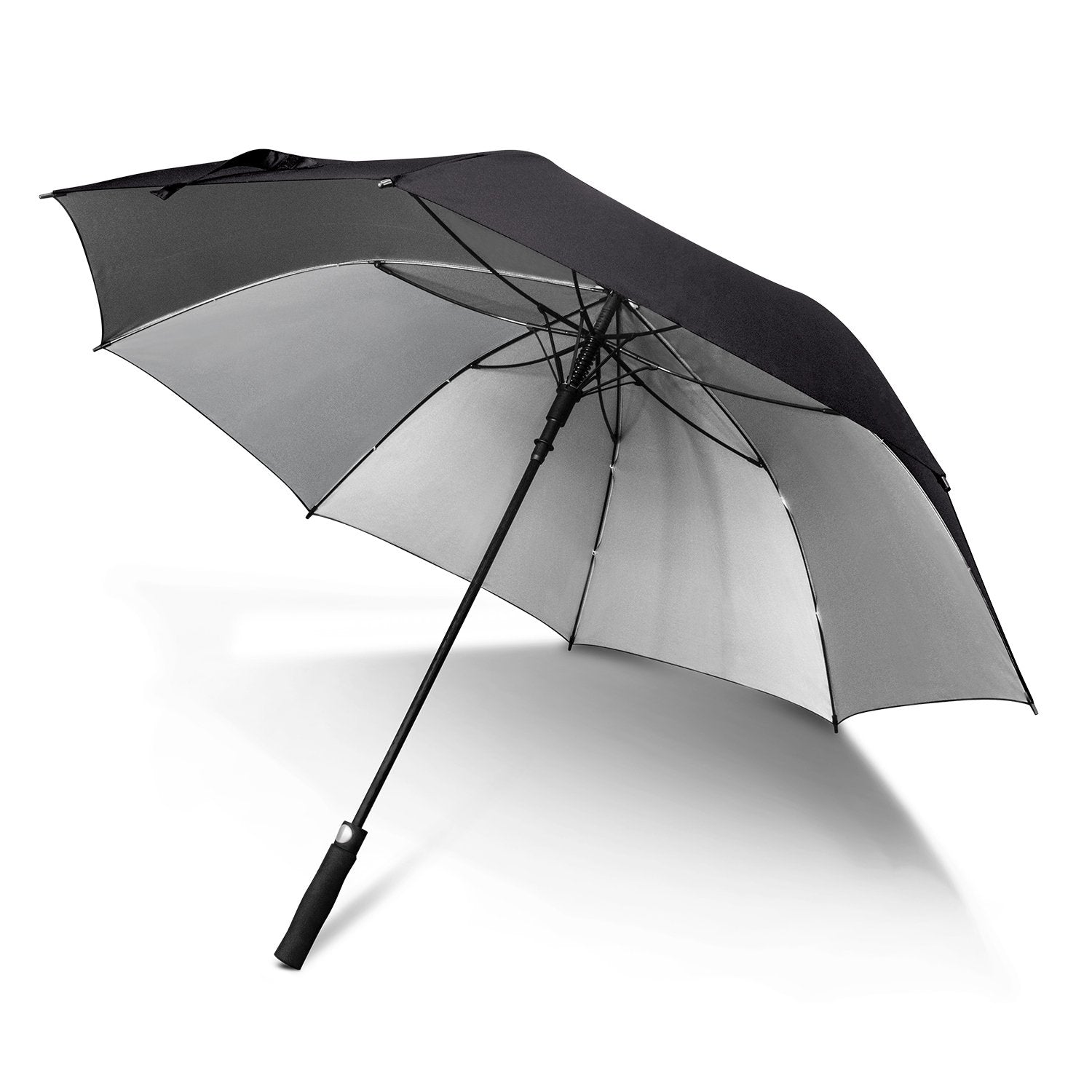 STORM PROOF ULTIMATE®️ Heavy Duty Umbrella With Silver Underside, Windproof Fibreglass Frame and Fibreglass Shaft - Premium Automatic Opening
