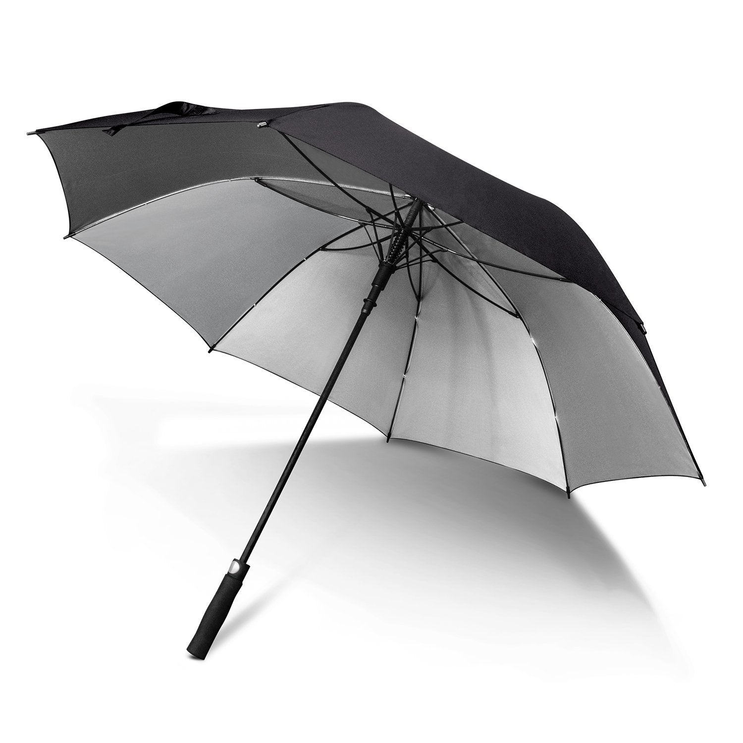STORM-PROOF®️-premium-silver-underside-umbrella-auto-open-black-4
