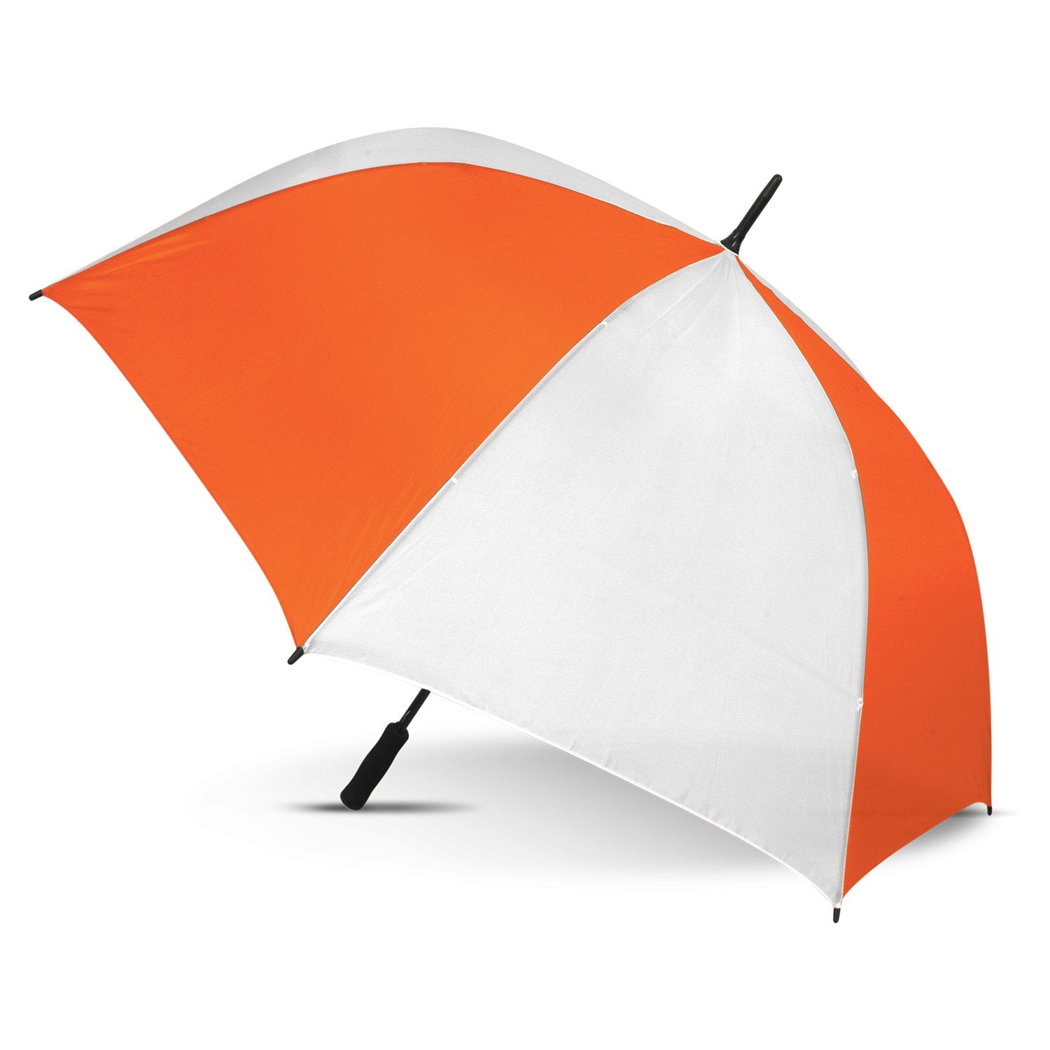 STORM-PROOF®️-premium-sports-umbrella-auto-open-white-and-orange-umbrella