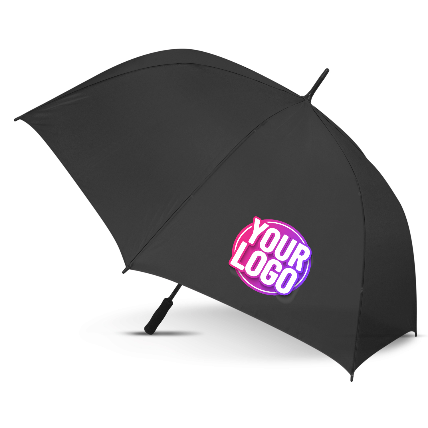 CUSTOM BRANDED - STORM PROOF ULTIMATE®️ Heavy Duty Sports Umbrella with Windproof Fibreglass Frame and Fibreglass Shaft - Premium Automatic Opening - Solid Colours