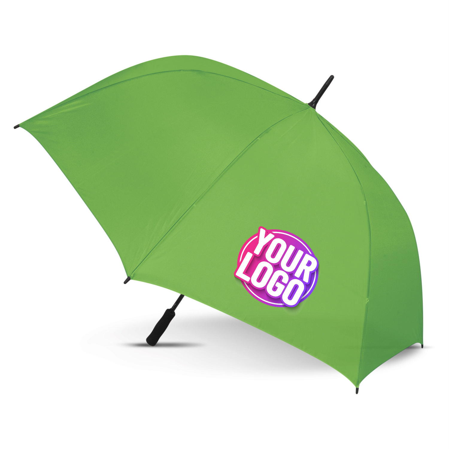 CUSTOM BRANDED - STORM PROOF ULTIMATE®️ Heavy Duty Sports Umbrella with Windproof Fibreglass Frame and Fibreglass Shaft - Premium Automatic Opening - Solid Colours