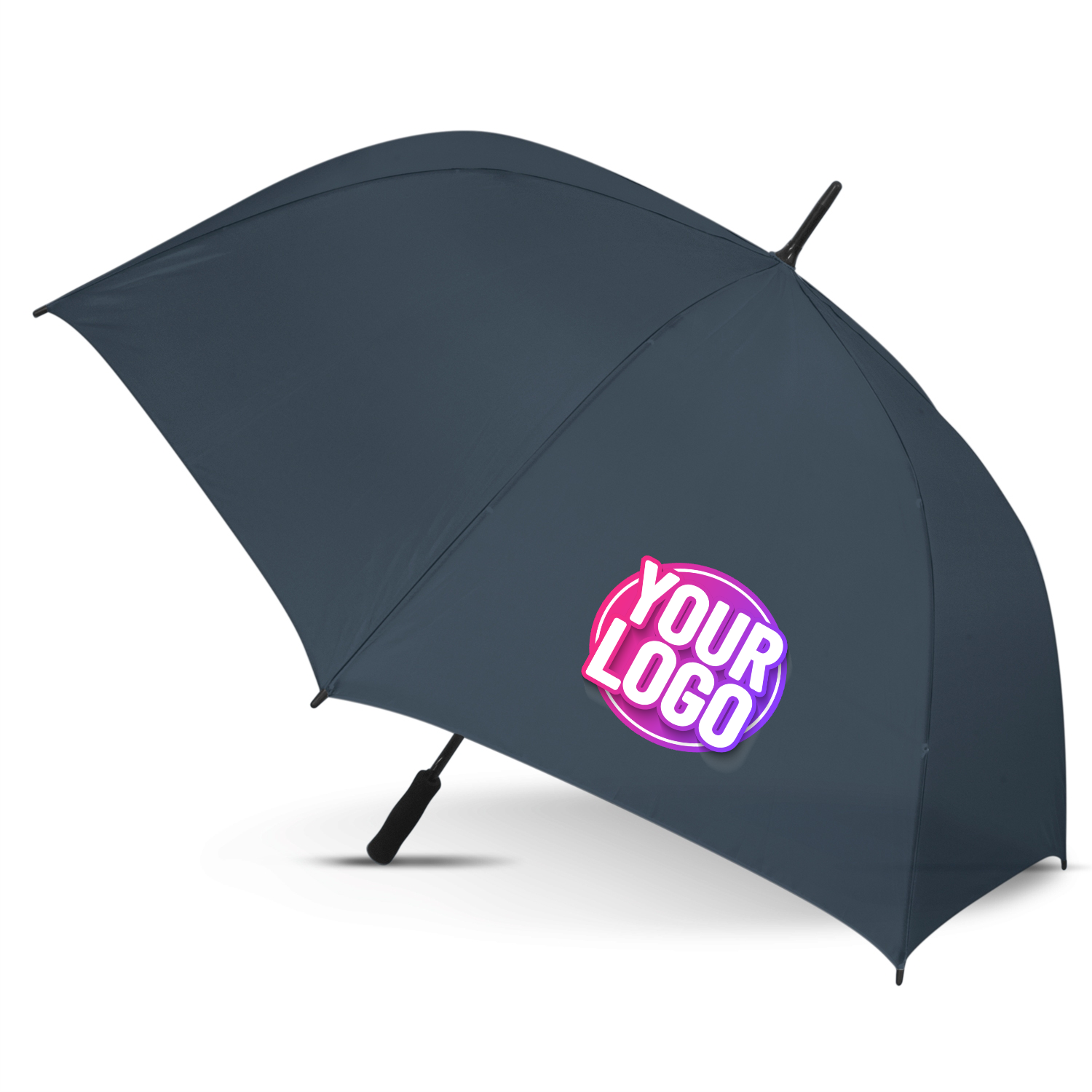 CUSTOM BRANDED - STORM PROOF ULTIMATE®️ Heavy Duty Sports Umbrella with Windproof Fibreglass Frame and Fibreglass Shaft - Premium Automatic Opening - Solid Colours