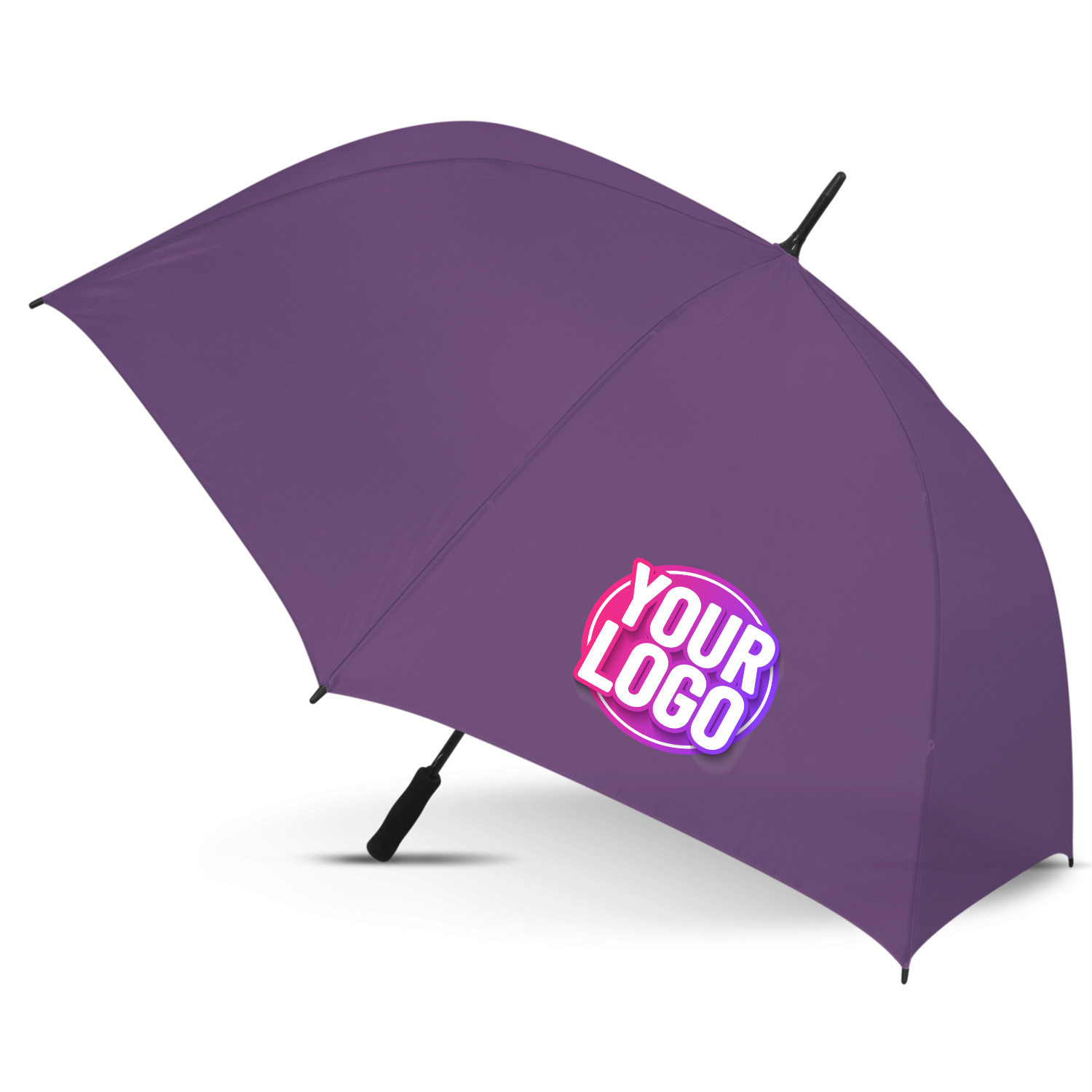 CUSTOM BRANDED - STORM PROOF ULTIMATE®️ Heavy Duty Sports Umbrella with Windproof Fibreglass Frame and Fibreglass Shaft - Premium Automatic Opening - Solid Colours