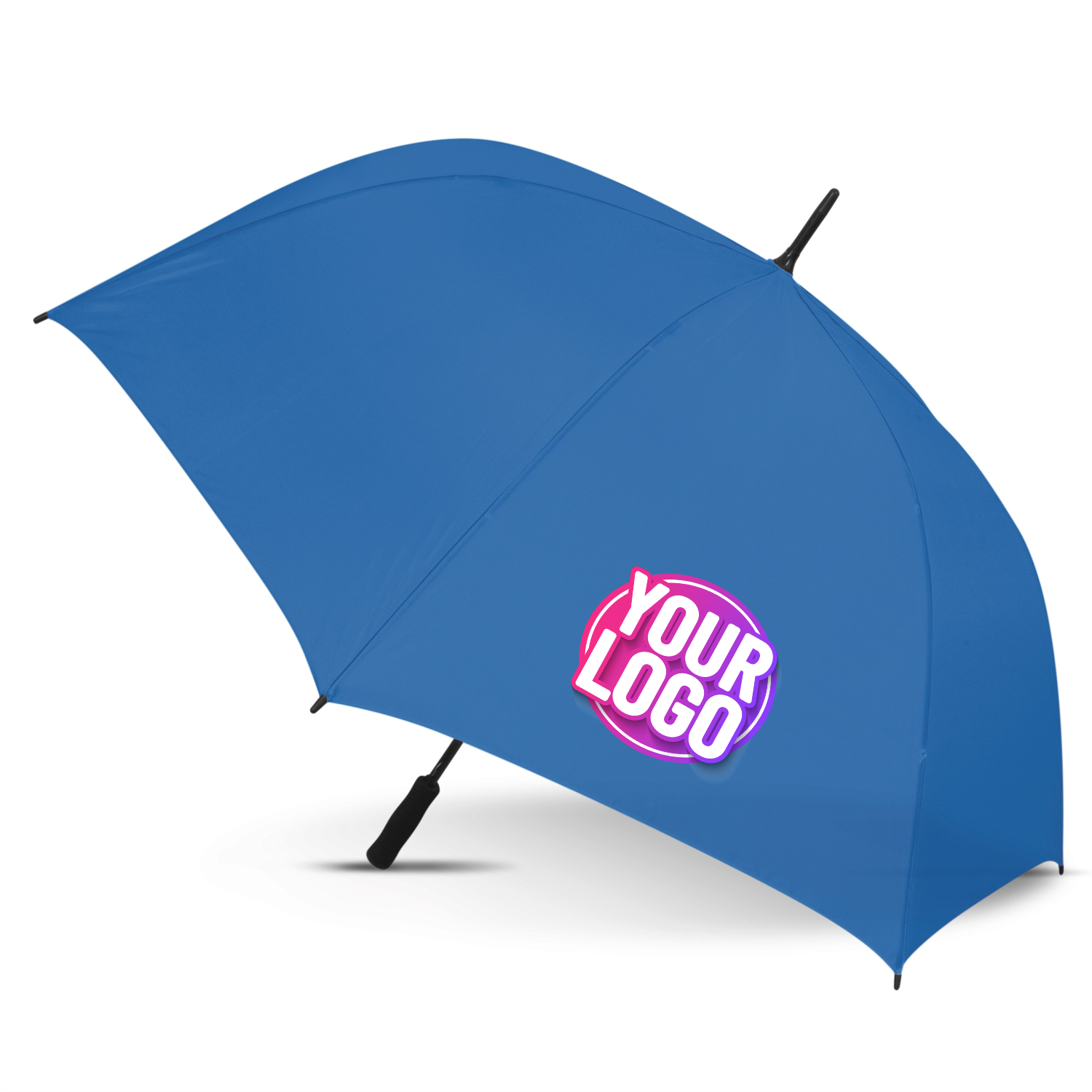 CUSTOM BRANDED - STORM PROOF ULTIMATE®️ Heavy Duty Sports Umbrella with Windproof Fibreglass Frame and Fibreglass Shaft - Premium Automatic Opening - Solid Colours
