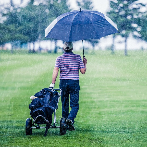 Dark Blue and Pink Golf Umbrella - Rain and Son - Classic and Stylish  Umbrellas