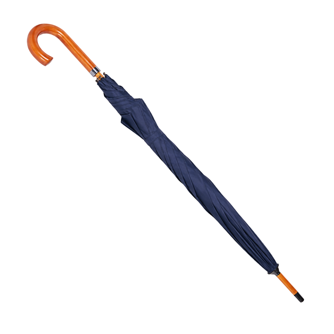 TEMPEST & TIDE®️ Premium Executive Umbrella with Premium Pongee Canopy, Wind Resistant Fibreglass Frame with 