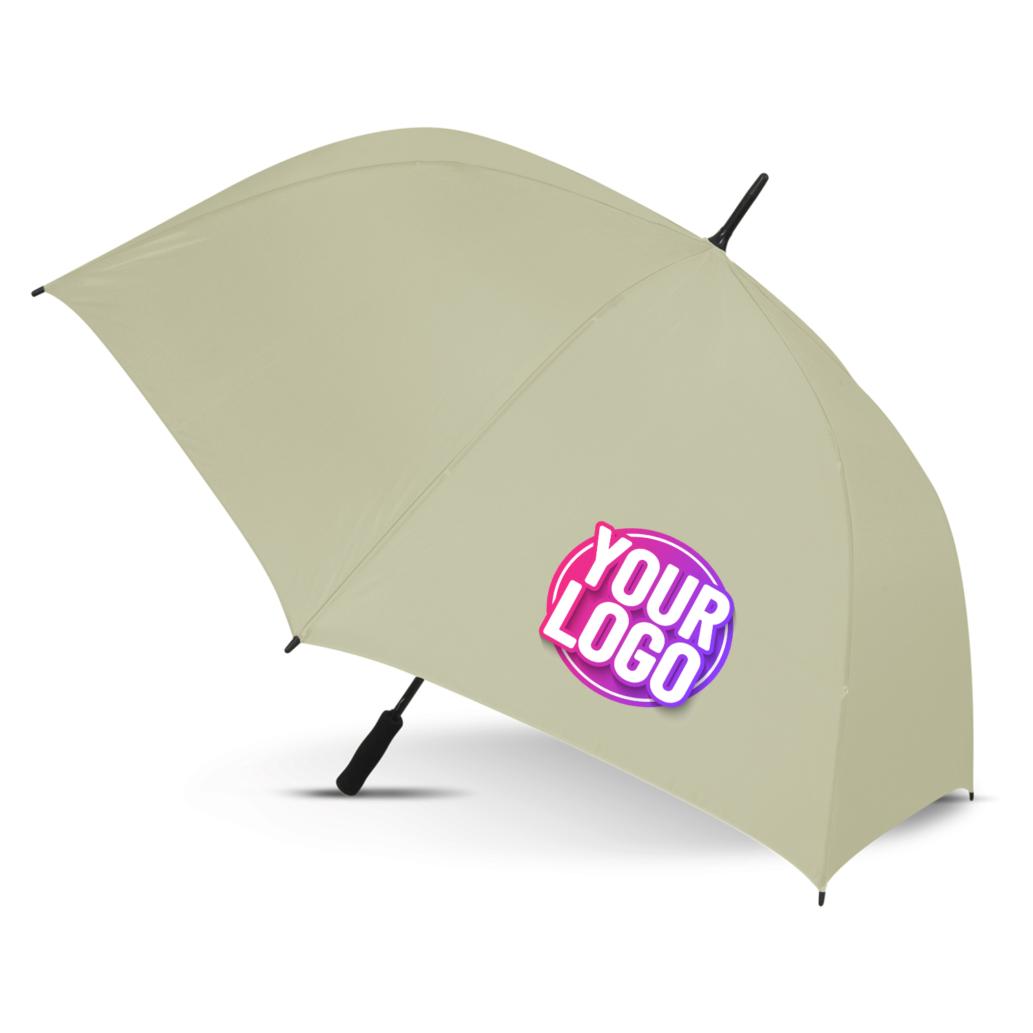 CUSTOM BRANDED - STORM PROOF ULTIMATE®️ Heavy Duty Sports Umbrella with Windproof Fibreglass Frame and Fibreglass Shaft - Premium Automatic Opening - Solid Colours