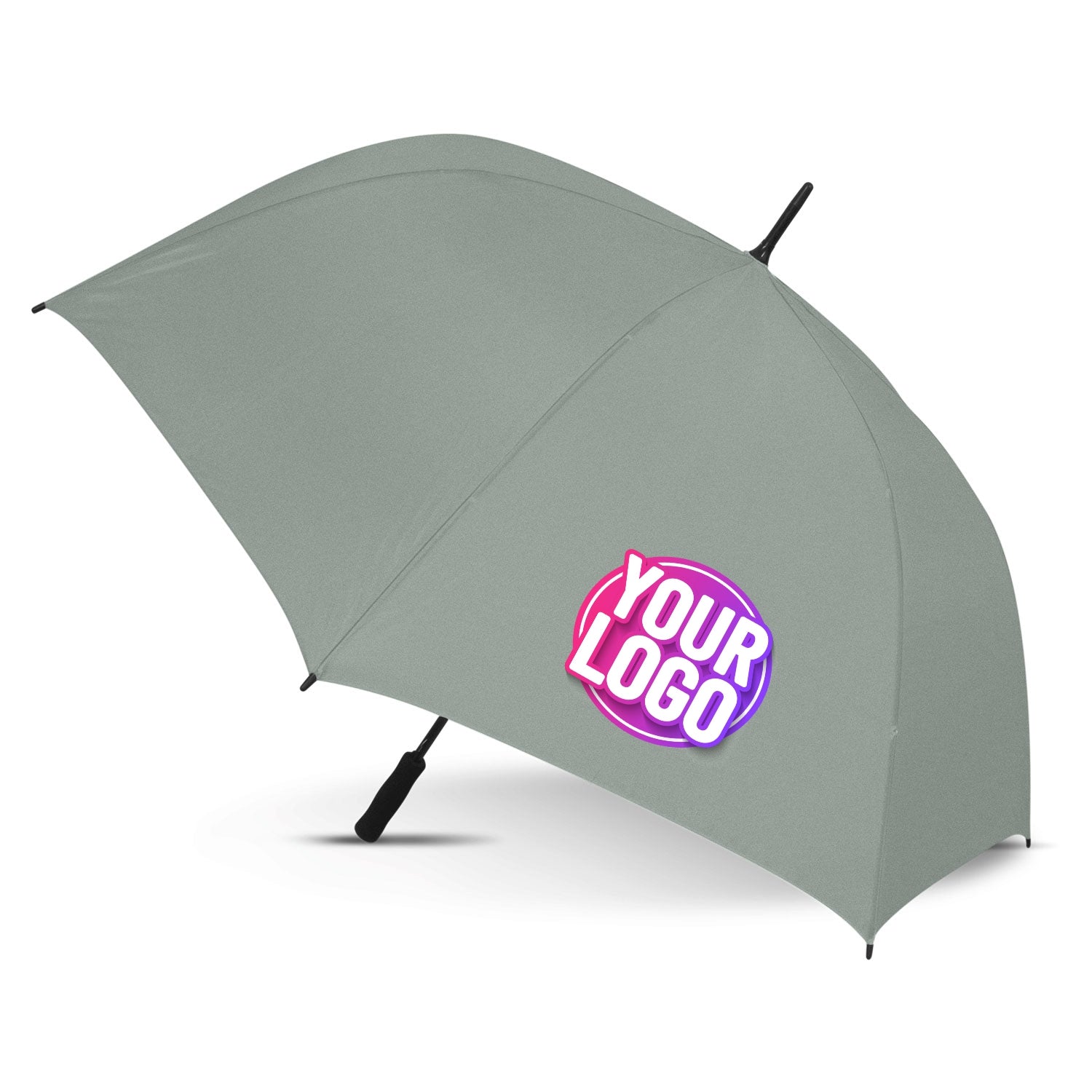 CUSTOM BRANDED - STORM PROOF ULTIMATE®️ Heavy Duty Sports Umbrella with Windproof Fibreglass Frame and Fibreglass Shaft - Premium Automatic Opening - Solid Colours