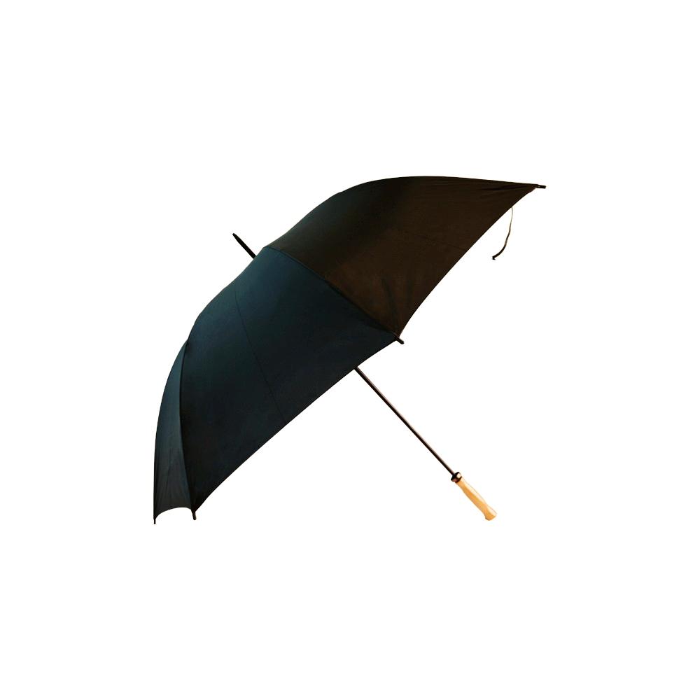 CLASSIC®️ Wood Handle Umbrella, Black, Windproof, Fibreglass, Golf