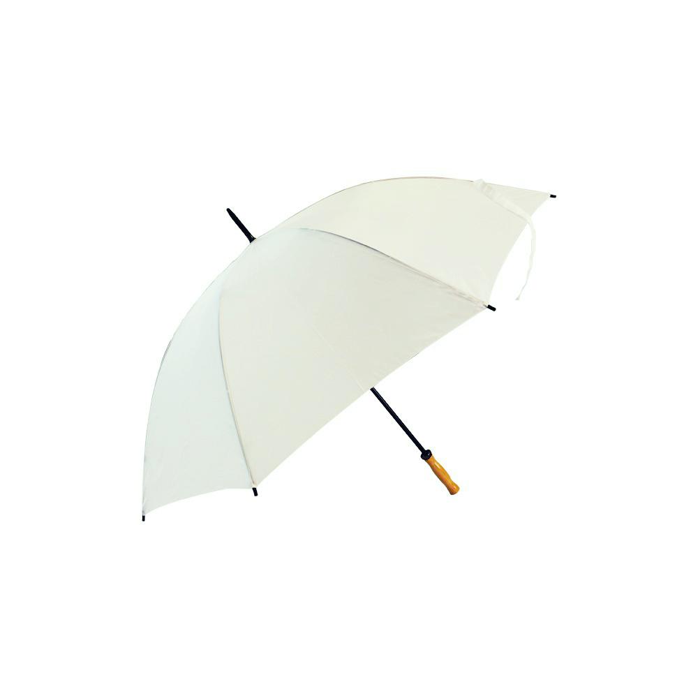 CLASSIC®️-umbrella-personal-umbrella-golf-umbrella-wood-handle-white