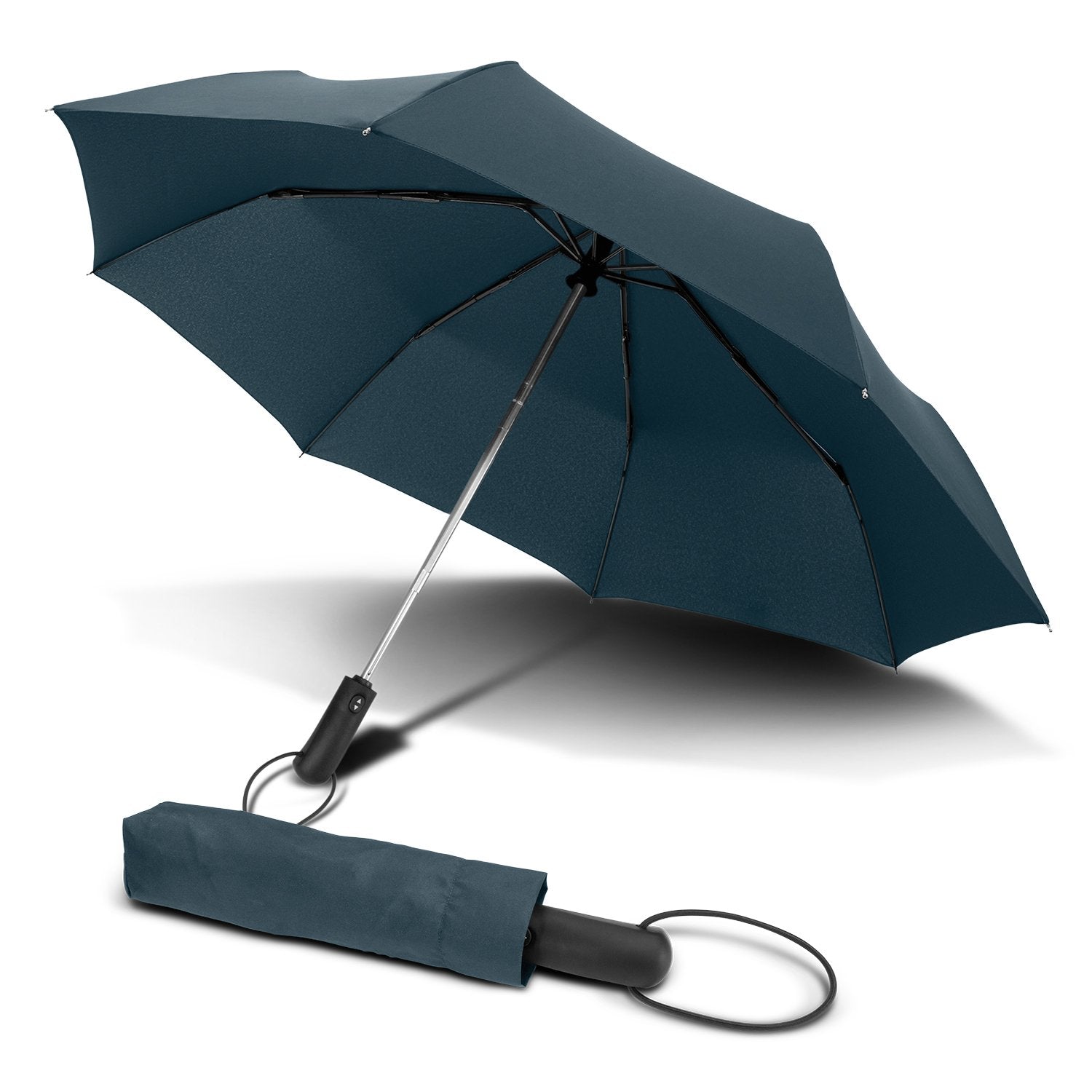 STORM PROOF ULTIMATE COMPACT®️  Premium Collapsible Umbrella With Heavy Duty Steel Frame  - SMART Automatic Open & Close Push Button Technology
