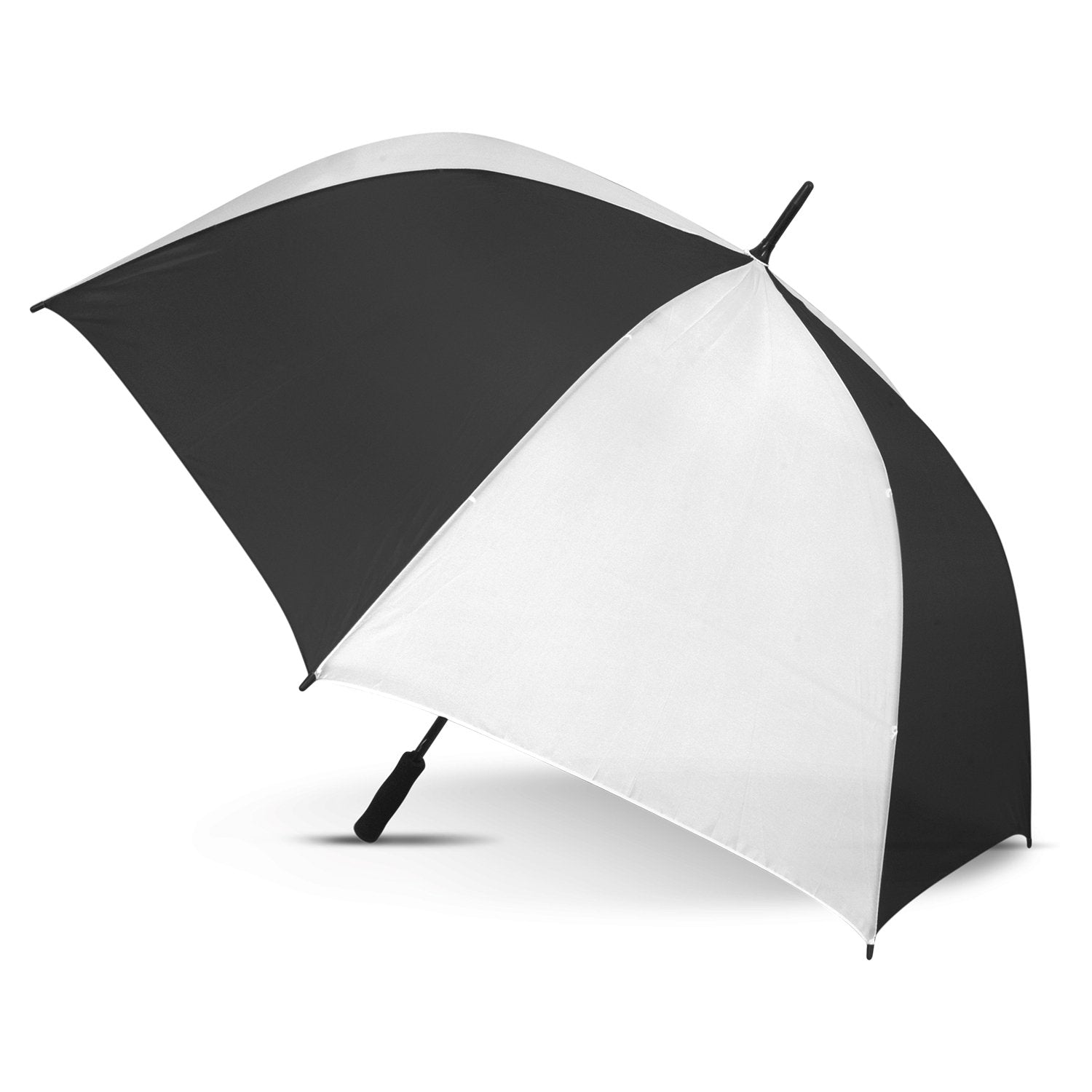 STORM-PROOF®️-premium-sports-umbrella-auto-open-white-and-black-umbrella