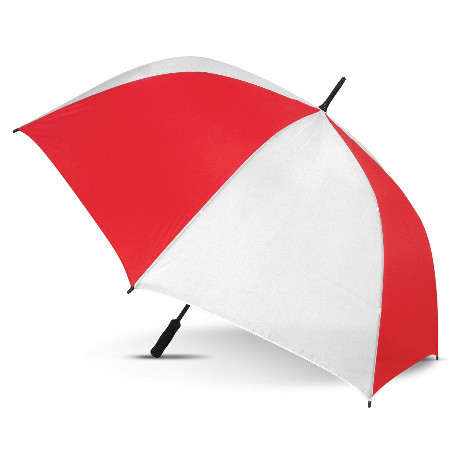 STORM-PROOF®️-premium-sports-umbrella-auto-open-white-and-red-umbrella