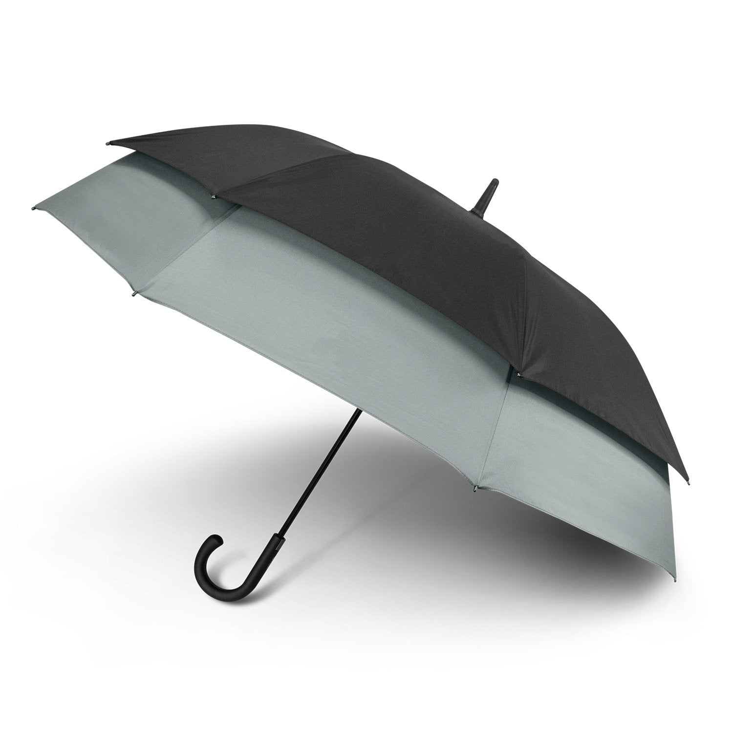 SWISS PEAK®️ Expandable Umbrella With Wind Proof Fibreglass Frame - Auto-Open Push Button Feature