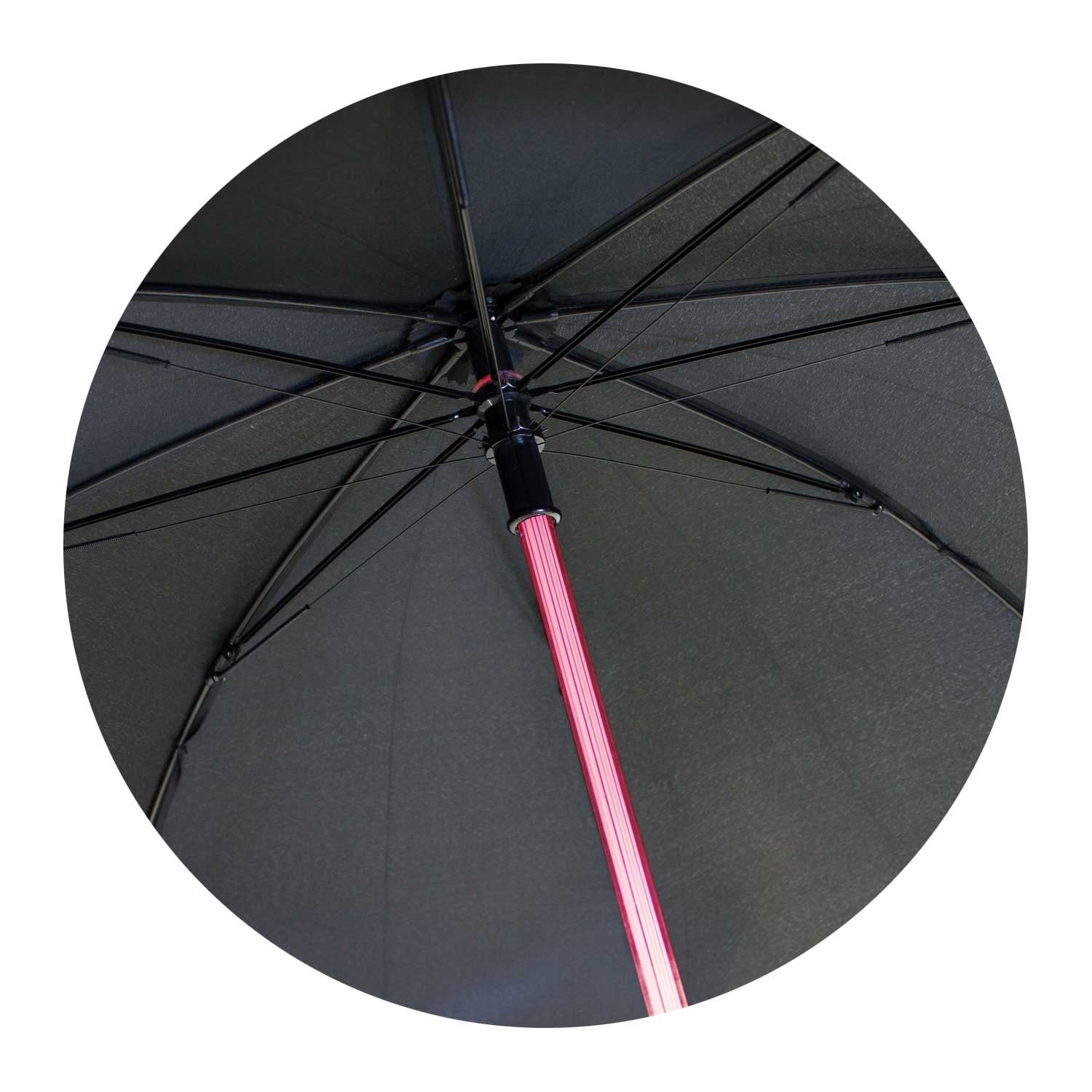 ZEUS®️ Light Sabre LED Neon Light Up Umbrella with Additional Torch in Base of Handle