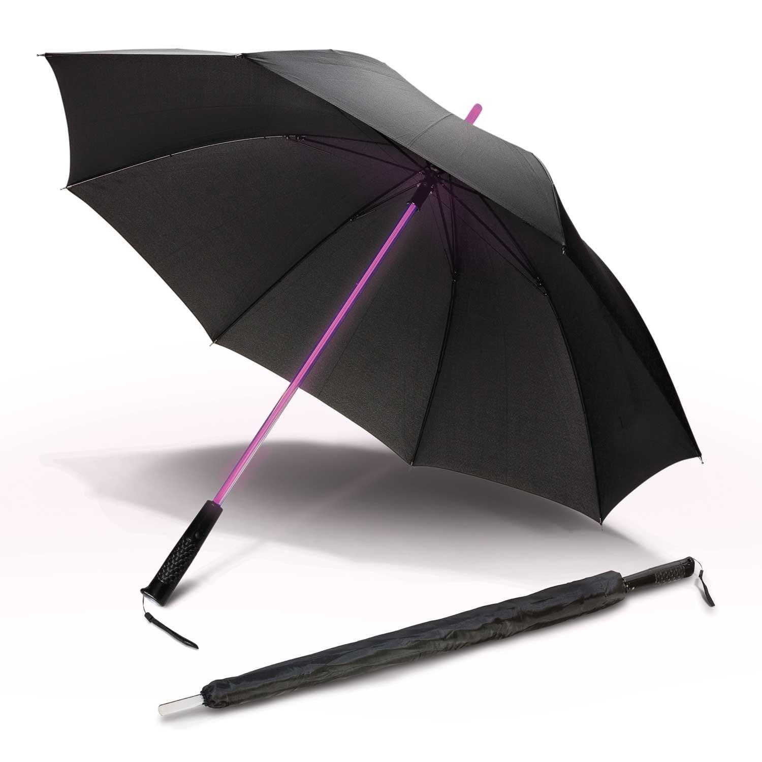 ZEUS®️ Neon Light Sabre LED Light Up Umbrella with Torch UMBRELLAS DIRECT AUSTRALIA